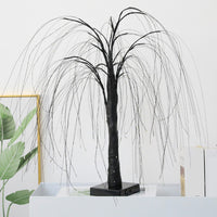 192-LED Tabletop Christmas Weeping Willow Tree String Lights-Black