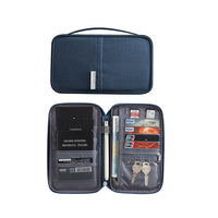 Multifunctional Travel Passport Bag-Navy