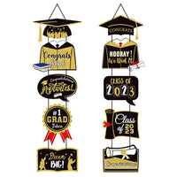 Graduation Party Decorative Door Hangings Congrats Class Banner of 2023 Backdrop