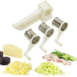 3 in 1 Handheld Manual Rotary Vegetable Chopper Cutter Meat Mincer Cheese Slicer Shredder