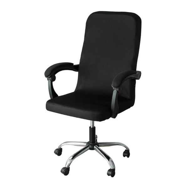 1 Piece Water Resistant Office Chair Slipcovers Black-M