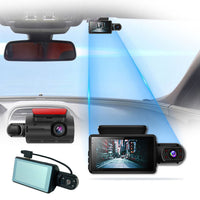 HD 1080P Car Dual Lens Dash Cam Front and Rear Video Recorder Camera G-sensor