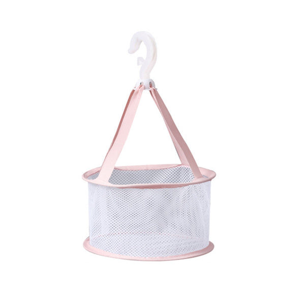 Hanging Mini Mesh Drying Rack Basket Pink