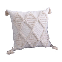 Boho Tassels Pillow Cover Throw Cushion Case Tufted Woven Home Decor-Style 1