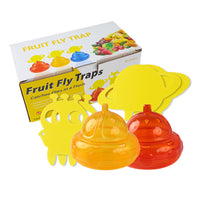 2pcs Non Toxic Fruit Fly Traps with Stickers