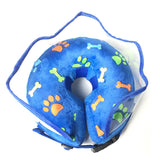 Soft Inflatable Pet Dog Cone Collar Anti Licking Scratching Blue