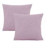 2Pcs Pillow Covers Cushion Protectors Decorative Pillow Cases Purple