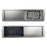 2Pcs Clean Dirty Dishwasher Magnet Sign Easy Read Non-Scratch Magnetic Indicator Rectangle