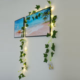 5 Meter 50LED Artificial Ivy Leaves Light Battery-powered String Light Style 3