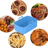 Rectangle Air Fryer Silicone Pot for Ninja DZ201 Blue