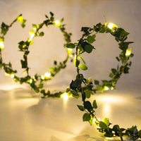 5 Meter 50LED Artificial Ivy Leaves Light Battery-powered String Light Style 2