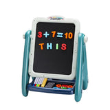 Kid Double Sided Art Easel Magnetic Drawing Board Set