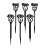 6-Pack Waterproof Solar Garden Lights Outdoor Pathway Decorative Lights Warm White