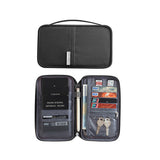 Multifunctional Travel Passport Bag-Black