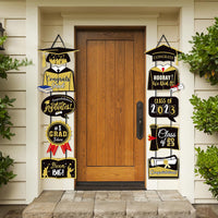 Graduation Party Decorative Door Hangings Congrats Class Banner of 2023 Backdrop