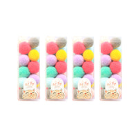 4 Sets Pet Elastic Plush Toy Ball