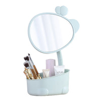 Makeup Mirror with Storage Blue