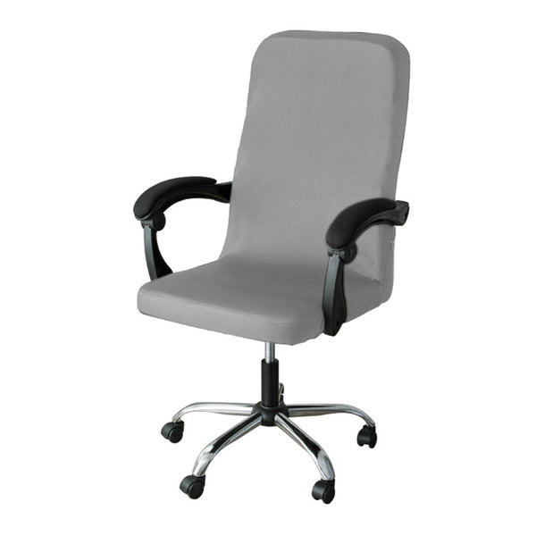 1 Piece Water Resistant Office Chair Slipcovers Light Grey-S