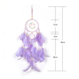 LED Dream Catcher Feather Pendant Wall Hanging Decor Kid Gift