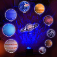 10 Planets LED Galaxy Night Light Projector Star Sky Lamp