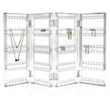 Folding Jewellery Display Stand Earring Necklace Storage Rack Organizer Rectangle