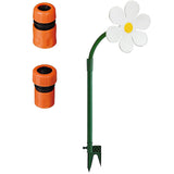 Garden Lawn Sprinklers Rotating Daisy Water Sprinkler Auto Irrigation System for Garden Yard Lawn White