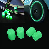 8pcs Set Glow in The Dark Tire Valve Cap Car Wheel Hub Tyre Rim Stem Covers