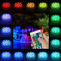 Submersible LED Lights Waterproof Light with Remote Controller Light Color Changing LED Light Underwater Light