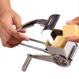 Stainless Steel Rotary Cheese Grater Cheese Cutter with 4 Rotary Drums Kitchen Tools