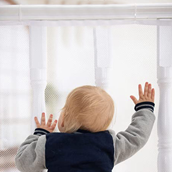 3M Baby Safety Stair Net Home Banister Protective Fine Mesh Child Kid Secure Guard-White