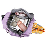 Travel Duffle Bags Waterproof Foldable Portable Sport Gym Bag-Purple