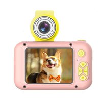 Kids Digital Camera 1080P Selfie Camera Toy with Flip Lens Kids Gift-Pink