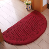 Home Kitchen Doormat Stairs Floor Mat Washable 38x58CM-Dark Red