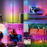 RGB Colour Changing LED Corner Floor Lamp Minimalist Mood Light Corner Standing Light