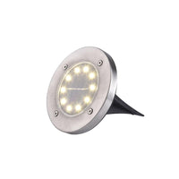 4/8/12/24 Pcs YellowLight LED Solar Lights Ground Floor Decking Patio Outdoor Garden Path Disk Lamp