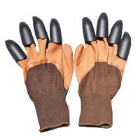 Latex Gardening Gloves With Claws- Coffee