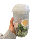 1000ml Modern Simple Fresh Salad Cup White