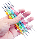 5 Pcs Nail Art Dotting Painting Drawing Polish Pen Tools Kit