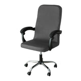 1 Piece Water Resistant Office Chair Slipcovers Dark Grey-M