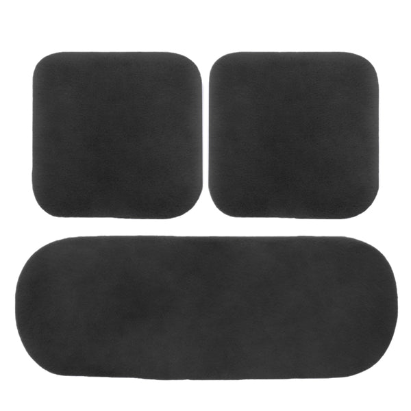 3Pcs Universal Car Seat Cover Front Rear Cushion Plush Pad Protector Mat Warm