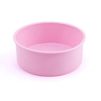 Silicone Round Cake Pan Non-stick Baking Tray Mould DIY Bakeware Pink