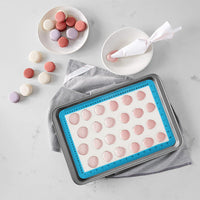 2Pcs Silicone Baking Mat Baking Liner for Macaroons Pizza Cake and Bread Making