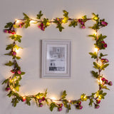 50 LED Artificial Rose Flower Vine Fairy String Light Indoor Outdoor String Lights