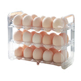 3-Layer Egg Holder for Refrigerator Egg Storage Rack Refrigerator Space Saver Transparent