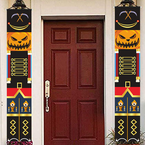 Pair of Halloween Door Hanging Banners