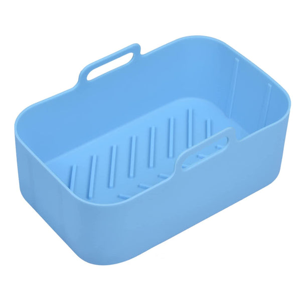 Rectangle Air Fryer Silicone Pot for Ninja DZ201 Blue