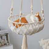 Macrame Pet Bed Cat Hammock Hanging Swing Nesting Hammock