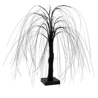 192-LED Tabletop Christmas Weeping Willow Tree String Lights-Black