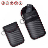 2 Pack Set Car Key Signal Blocker Cases Keyless RFID Blocking Bags