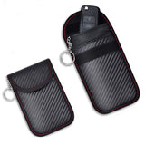 2 Pack Set Car Key Signal Blocker Cases Keyless RFID Blocking Bags